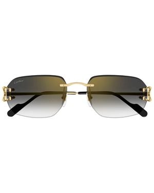 Cartier Cartier Ct0468S Décor C Classique 001 Sunglasses - Brown