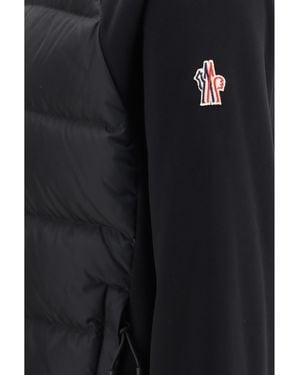 Moncler Polartec Insulated Zip-Up Sweatshirt Polyester Jumper - Blue