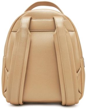Moschino Logo Lettering Backpack Bags Backpacks - Natural
