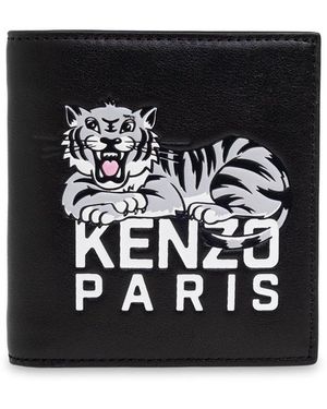 KENZO Leather Wallet - Black