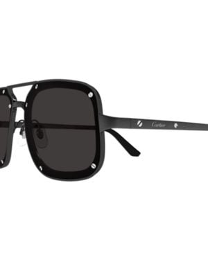 Cartier Ct0194S004 Smoke - Black
