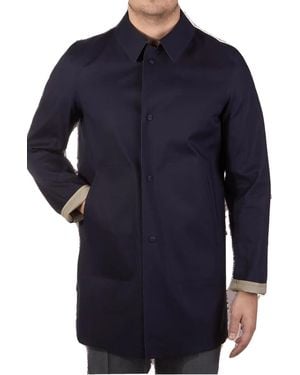 Herno Reversible Coat Im0164U-13170-9220 Open,Cream Clothing - Blue