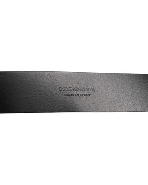 Dolce & Gabbana Key Ring Clip Attachments Buckle Belt 100Lf - Grey