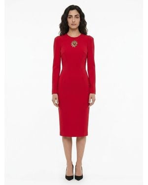 Dolce & Gabbana Acetate Casual Dress - Red