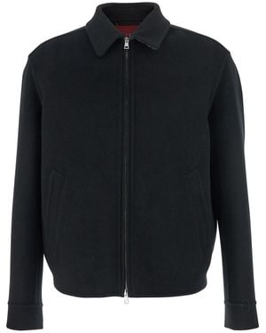 Gucci Jacket With Classic Collar And Front Zip Closure - Black