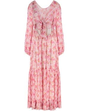 byTiMo Floral Viscose Dress - Pink