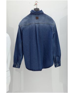 Dior Denim Jacket Laser Print Cotton - Blue