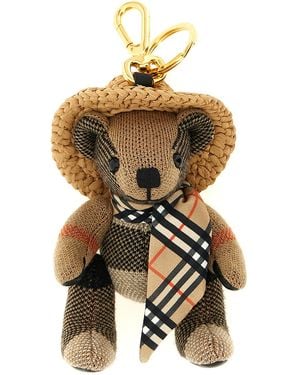 Burberry Wool Keychain Accessory - Metallic