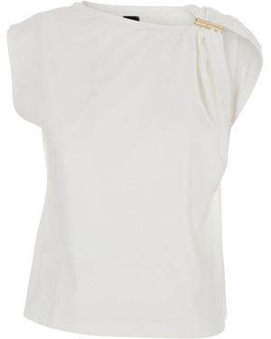 Pinko Dress Melody Cotton Tops - White
