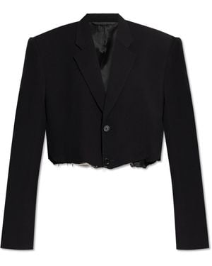 Balenciaga Blazer With A Vintage Effect - Black