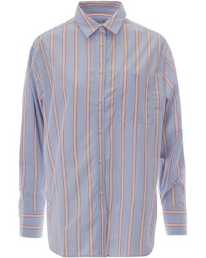 Lacoste Camicia Popeline Chambray Miami - Purple