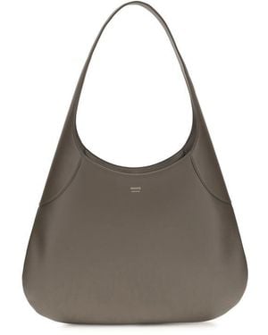 KHAITE Calf Leather Bos Taurus Handbag Bag - Grey