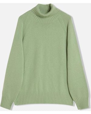 Doppiaa Aamalia Wool And Cashmere Turtleneck Knitwear - Green