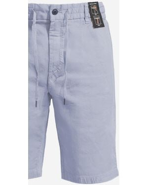 BOSS Stretch Cotton Pants Short - Blue