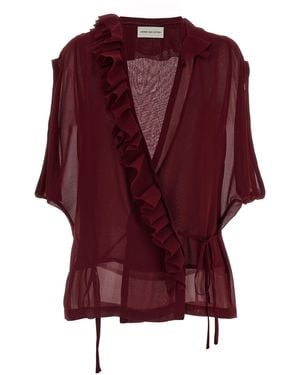 Dries Van Noten Clematis Top - Purple