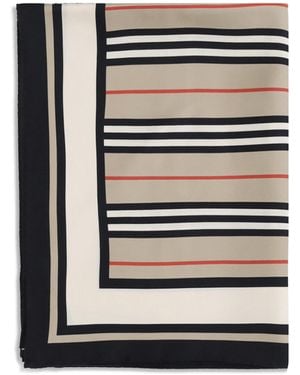 Burberry Print Collage Silk Scarf - Black