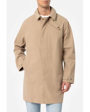 MC2 Saint Barth Stretch Fabric Trench Elbert With Welt Jacket - Natural