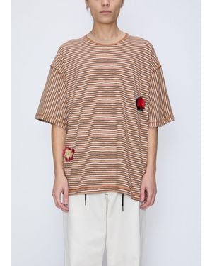 Song For The Mute T-Shirt Flower Rayé T-Shirts And Polos - Multicolour