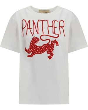 Valentino Printed Cotton T-Shirt T-Shirts - White