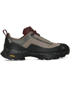 ROA Sneakers Katharina Light Taupe Burgundy - Black