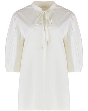 Chloé Poplin Blouse - White