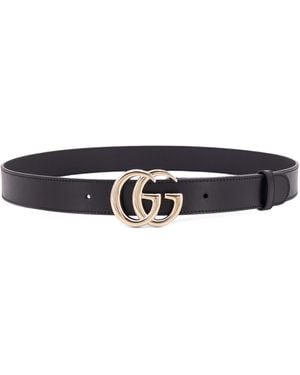 Gucci Leather Belt - White