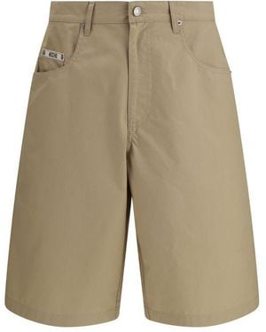 Moschino Beige Cotton Bermuda Shorts - Natural