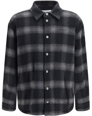 Off-White c/o Virgil Abloh Padded Flannel Jacket - Black