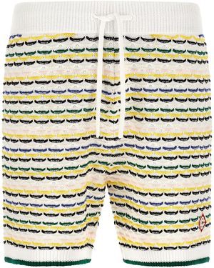 CASABLANCA Cotton Bermuda Shorts - Multicolour