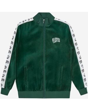 Billionaire Cotton Blend Jacket With Logo And Side Strips - Green