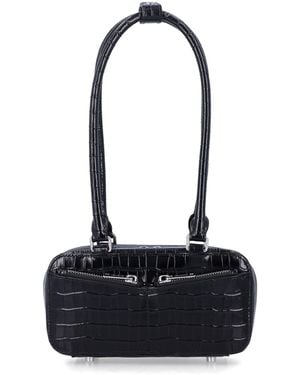 Self-Portrait Croc Mini Bag - Black