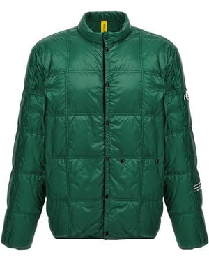 Moncler Polyamide Full-Length Jacket Clothing - Green