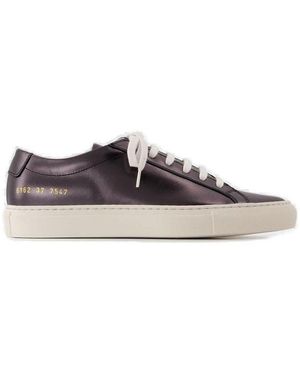 Common Projects Metallic Effect Leather Trainers - Multicolour