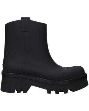 Chloé Cotton Ankle Boots - Black