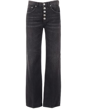 Dondup Jacklyn Bot Gioie Pants Cotton Jean - Black