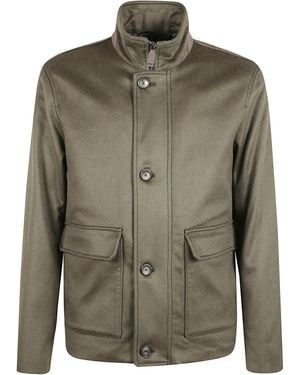 Herno Cashmere Field Jacket - Green