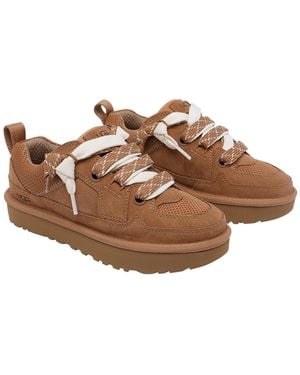UGG Sneakers Calf Leather/Rubber Sole - Brown
