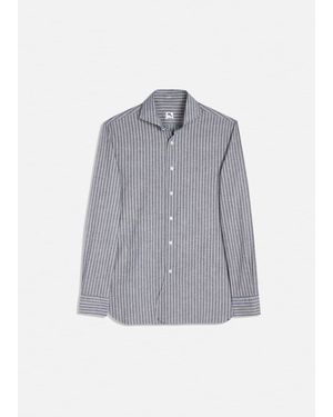 Doppiaa Aalassio French Collar Shirt - Gray