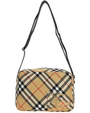 Burberry 'Check' Crossbody Bag - Metallic