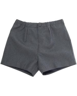 Gucci Shorts With Elastic Waist Fabric - Grey