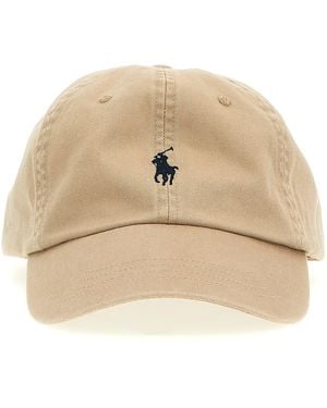 Polo Ralph Lauren Logo Embroidery Cap - Natural