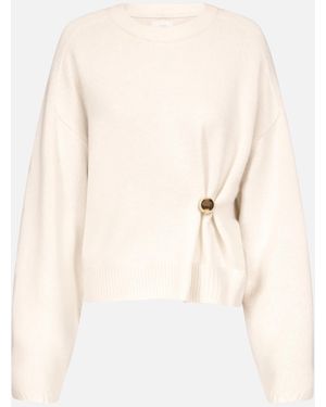 Loulou de Saison Bill Draped Jumper - Natural