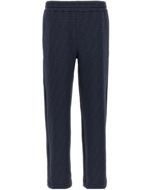 Fendi Ff Monogram Sweatpants - Blue