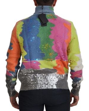 Dolce & Gabbana Turtleneck Pullover Mohair Jumper Clothing - Blue