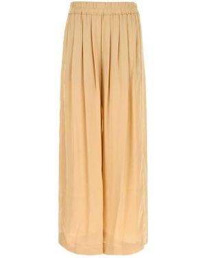 Isabel Marant Peach Satin Nolia Wide-Leg Pant - Natural