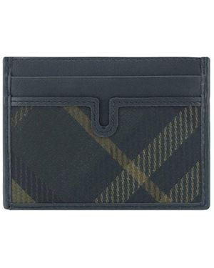 Burberry Check-Printed Card Holder - Grey