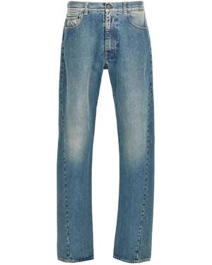 Maison Margiela Classic Straight-Leg Denim Pants With Timeless Appeal - Blue