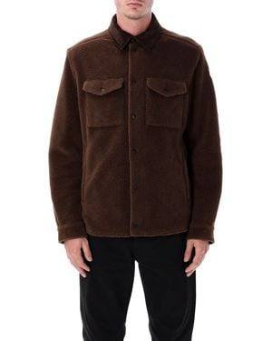 Moncler Fleece Overshirt - Brown
