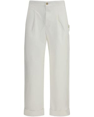 Umit Benan Cotton Carpenter Trousers - White