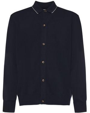 Eleventy Cotton Cardigan - Blue